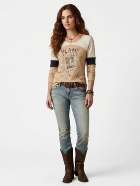 Sable Sky Long Tee Country Festival Graphic